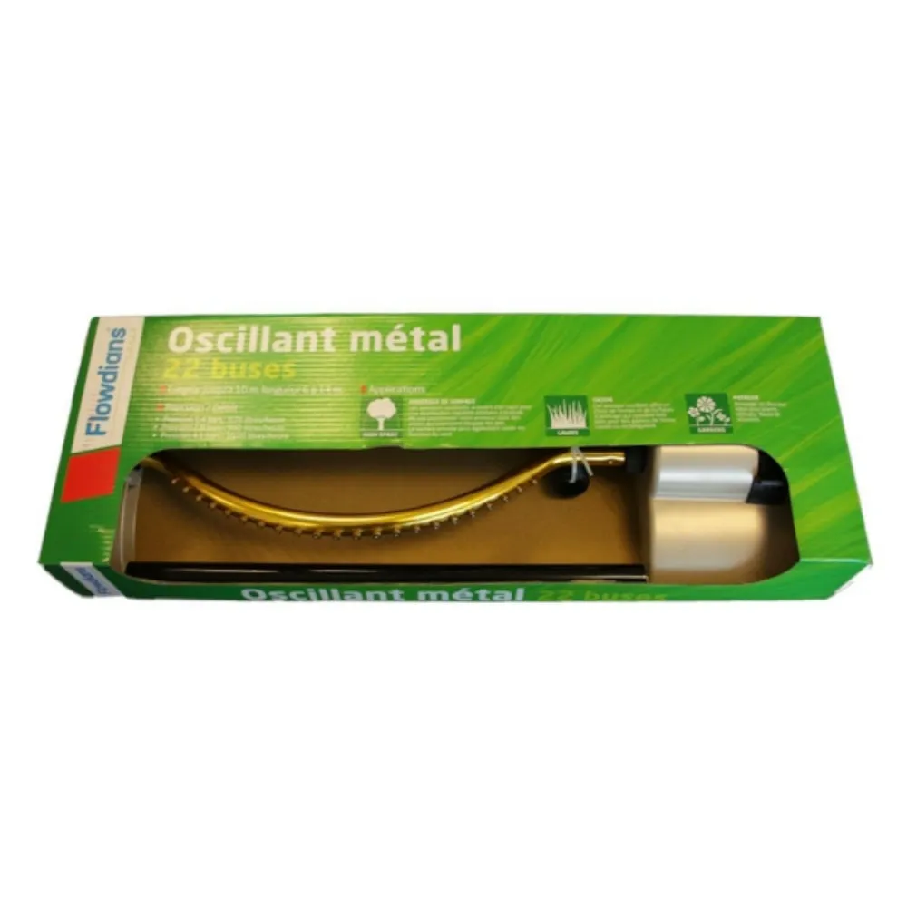 Arroseur oscillant métal 22 buses
