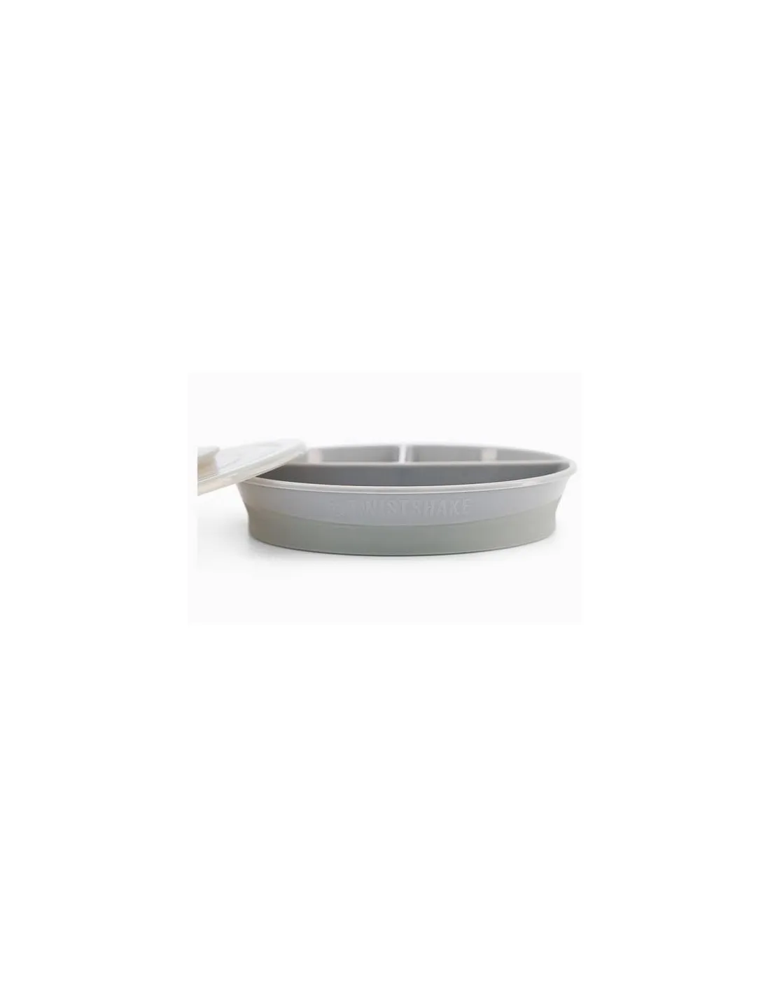 Assiette Compartiments Twistshake Gris