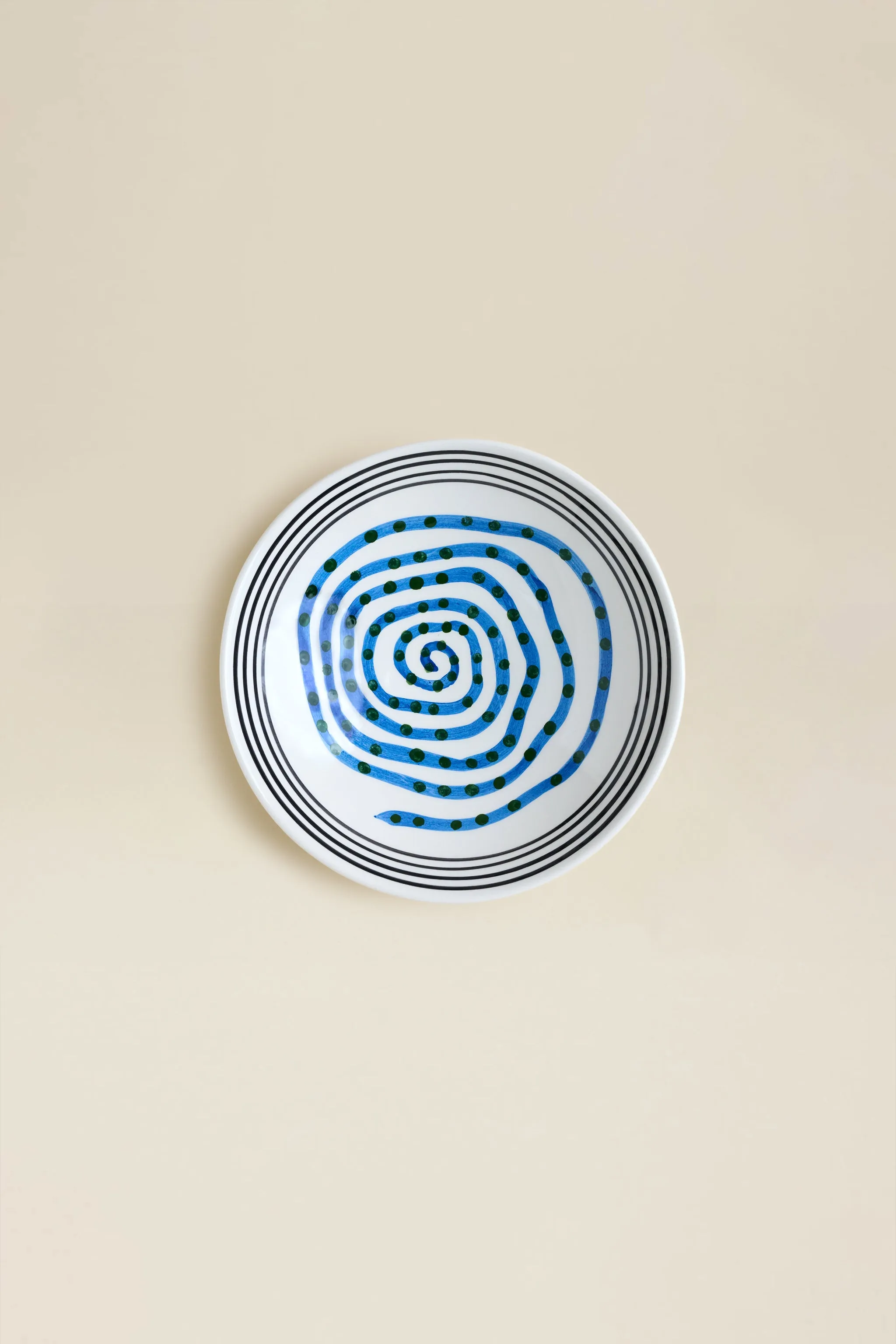 Assiette creuse spirale