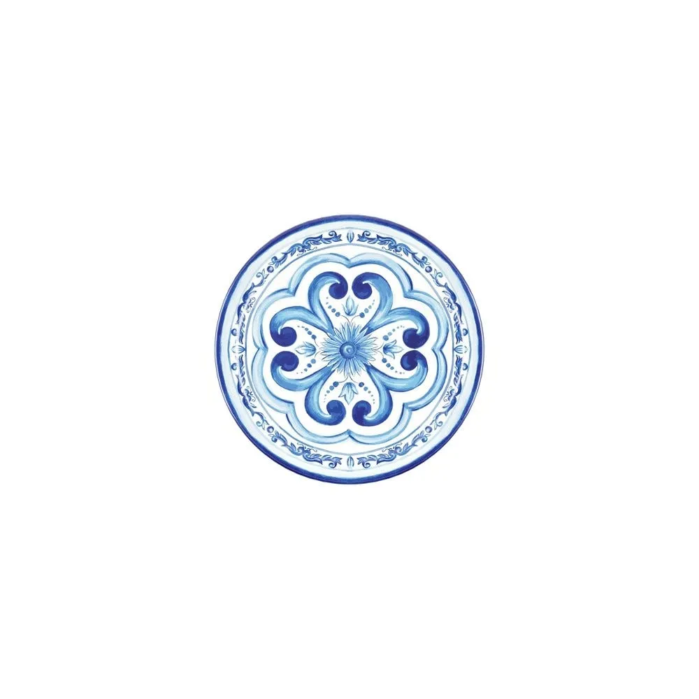 Assiette plate blues 27,5cm en mélamine bleue lot de 6