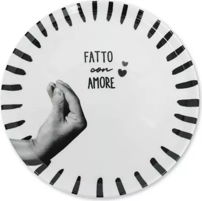 Assiette ZIIPA Assiette à pizza Atina - Charbon 