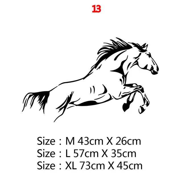 Autocollant mural Chevaux / plusieurs modèles