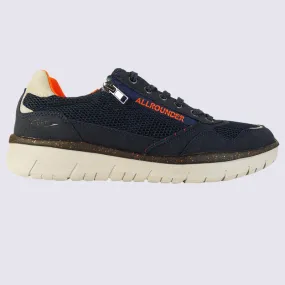 Baskets Allrounder, baskets confortables homme bleu nuit/orange | Igert Chaussures&Maroquinerie