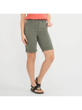 Bermuda Long Femme Confort Kaki tbs