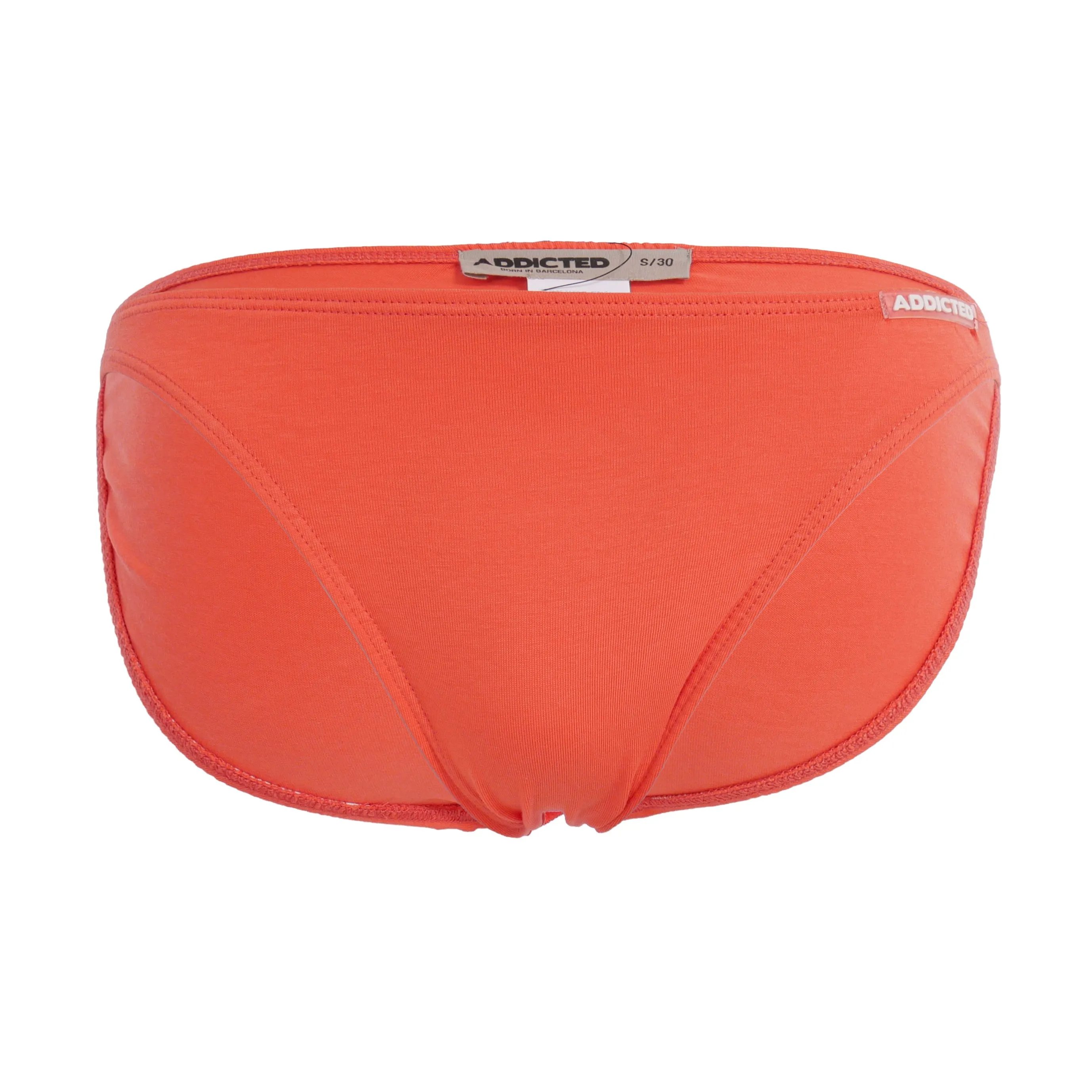 Bikini Cotton - corail - ADDICTED : vente slips et bandeaux pour ho...