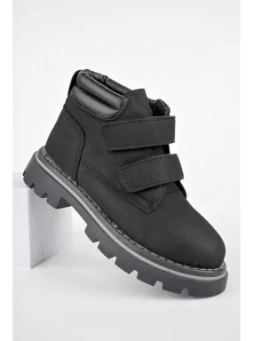 Black - Boot - Kids Booties