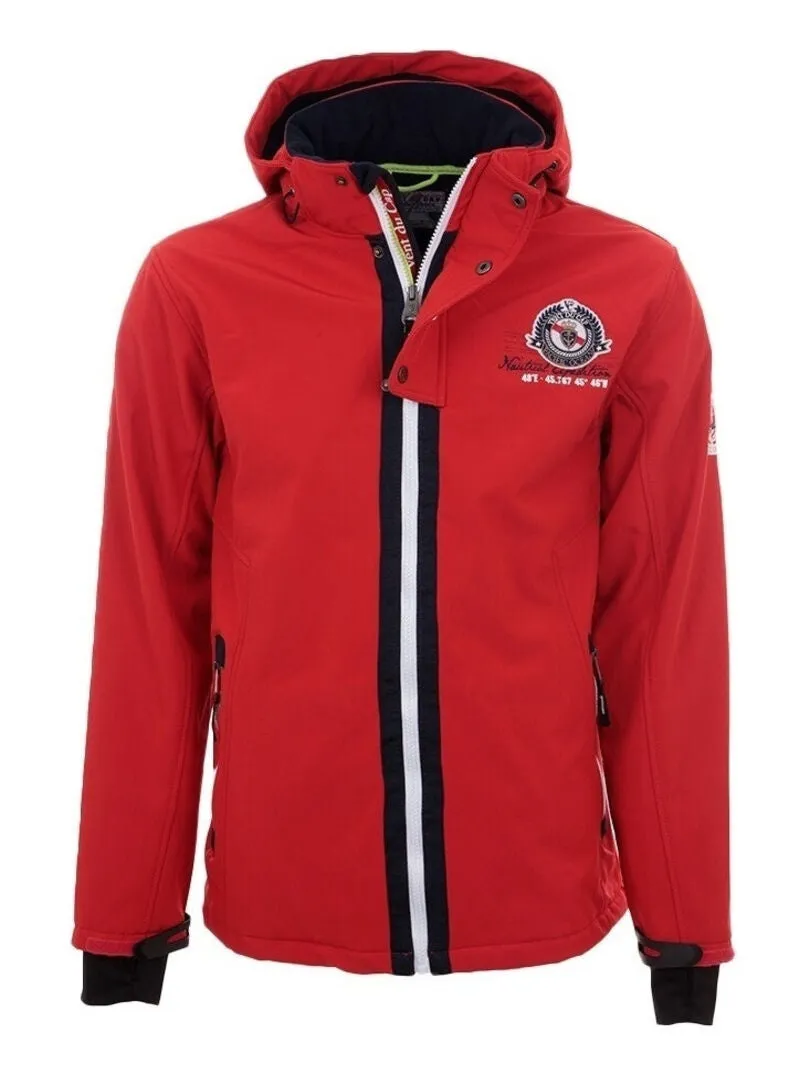 Blouson softshell homme CETOM - VENT DU CAP - Rouge