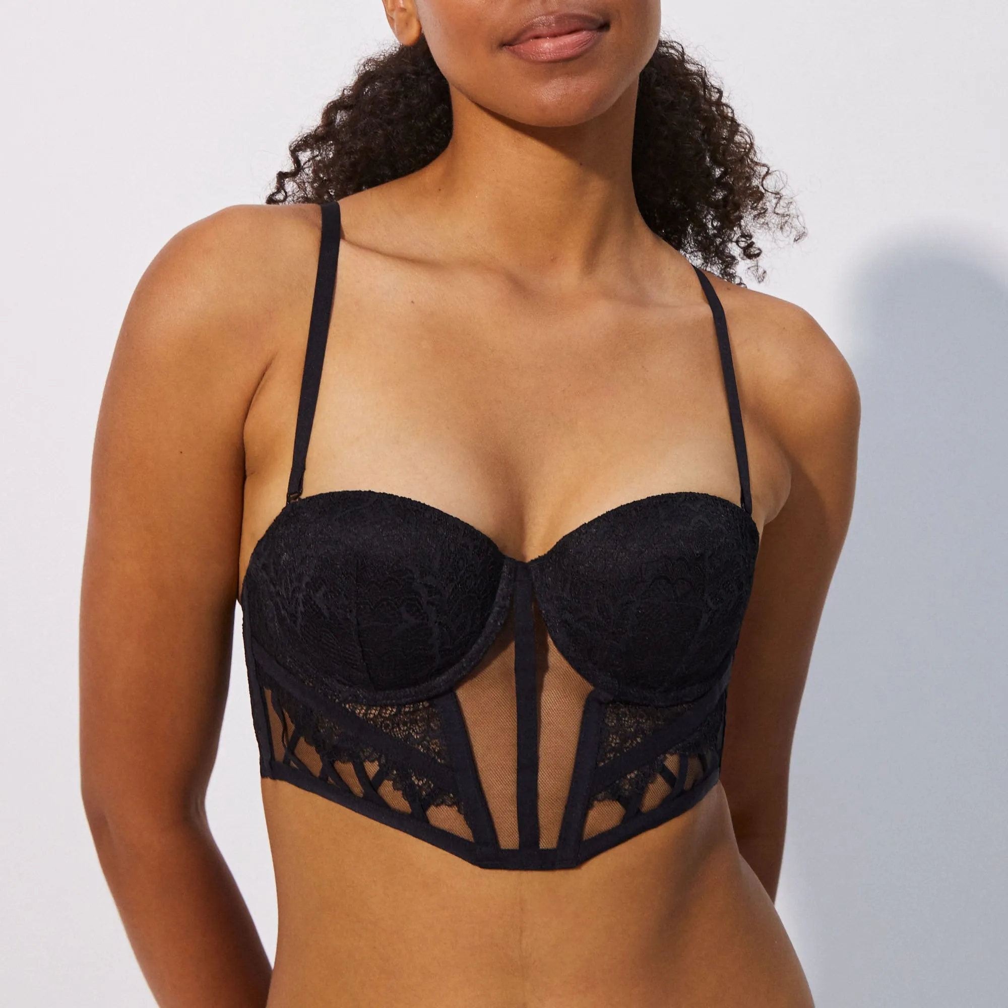 Bustier bandeau push-up