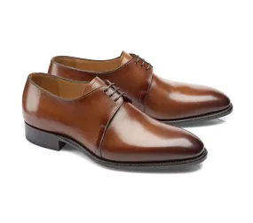 Chaussures derby cognac patiné