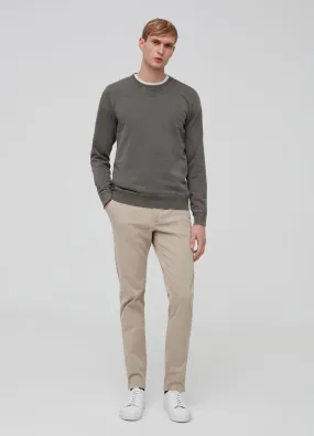 Chinos Homme | Stretch cotton chinos Beige clair | OVS