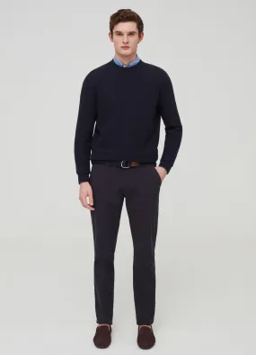 Chinos Homme | Stretch cotton chinos Bleu marine | OVS