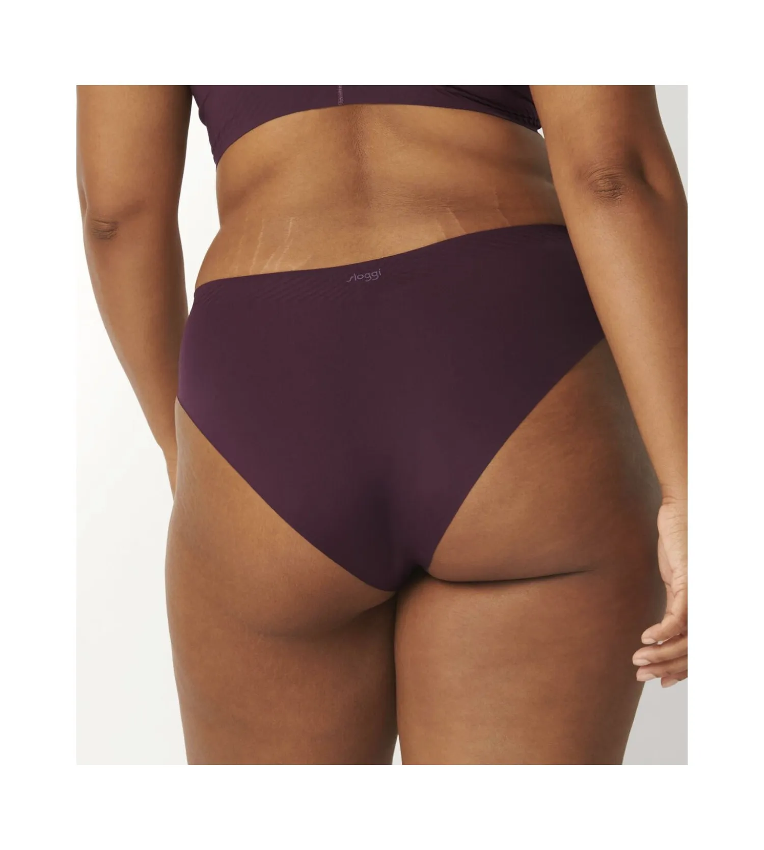 Culotte high leg Sloggi Body Adapt Ebony Brown | Lingerie Sipp