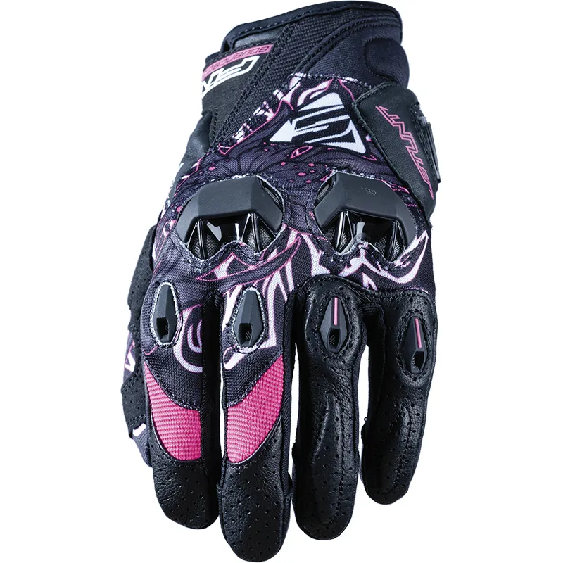  FIVE Gants STUNT EVO WOMAN FLOWER  Gants moto été