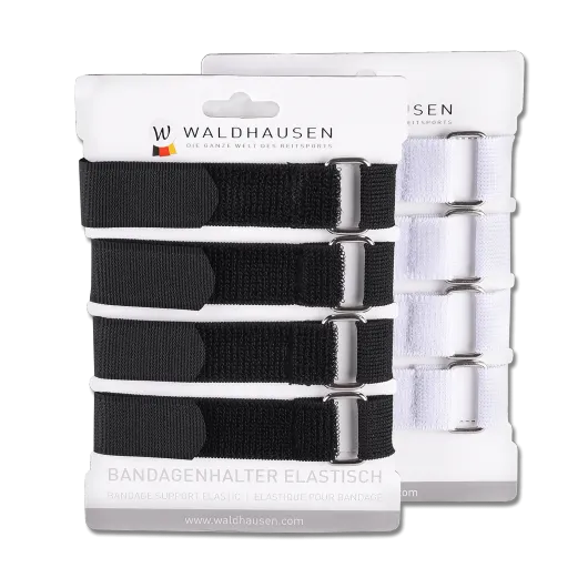 Fixation avec velcro  élastique pour bandes x 4 - Waldhausen - WALDHAUSEN - Soins cheval - Equestra