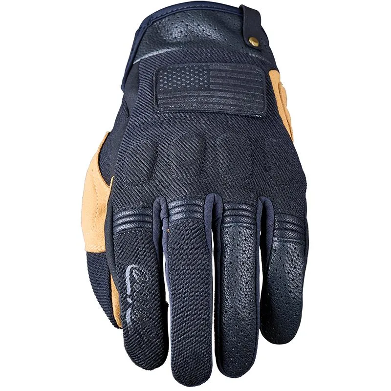 Gants SCRAMBLER FIVE noir/tan - MAXXESS.FR, Gants moto été