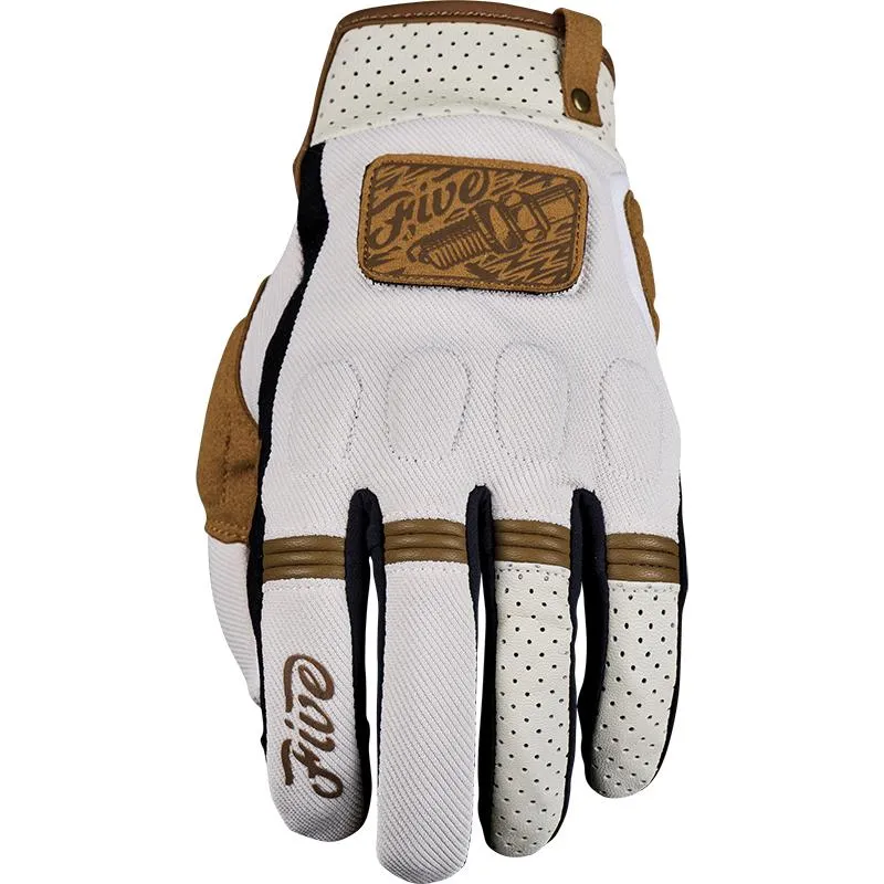 Gants SCRAMBLER FIVE sable/marron - MAXXESS.FR, Gants moto été