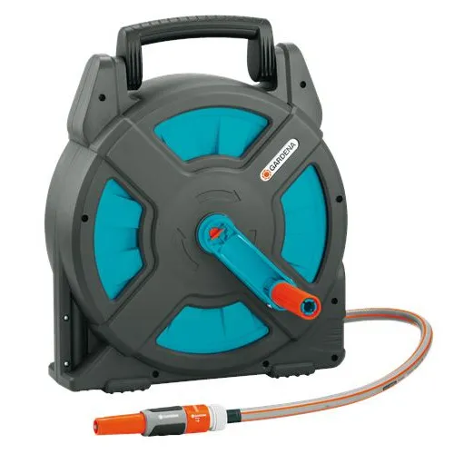 Gardena Dévidoir d'arrosage portable Compact 15 Classic équipé