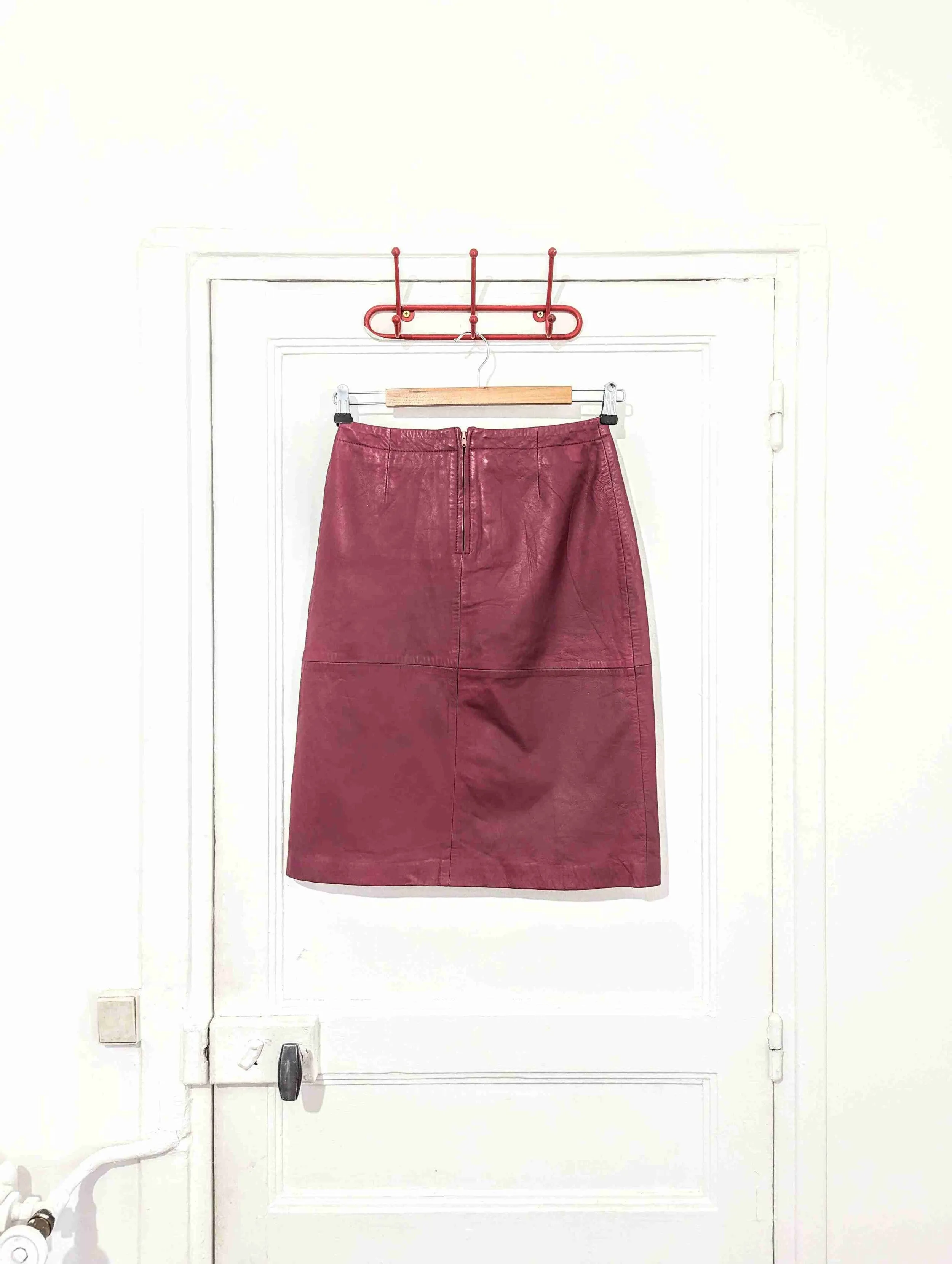 Jupe en cuir