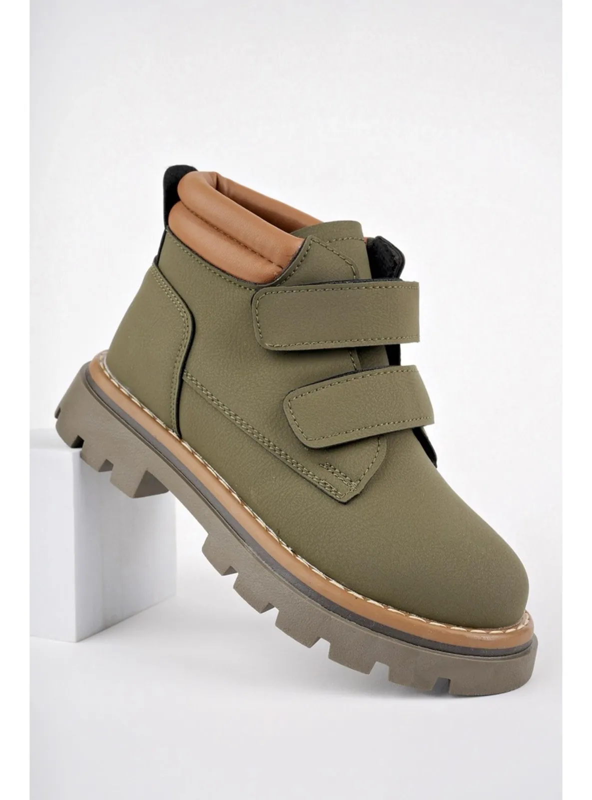 Khaki - Boot - Kids Booties