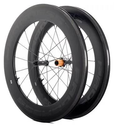 Paire de roues Progress Space Boyau Noir | 9x100/9x130 mm | Patins | Campagnolo