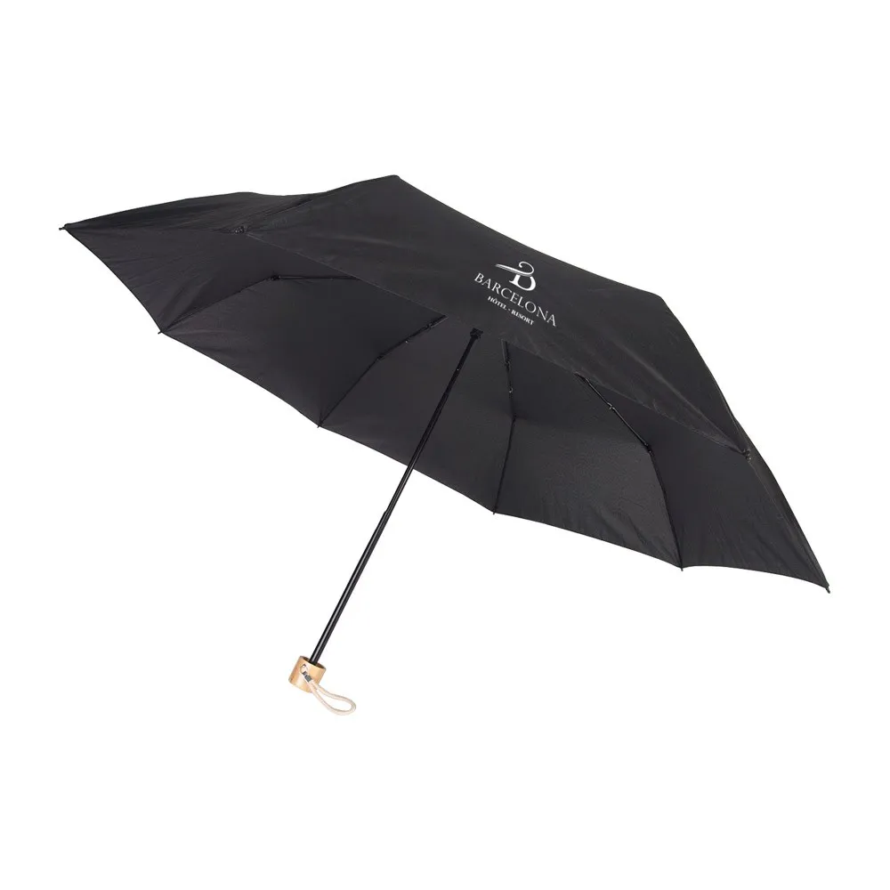 Parapluie pliable personnalisé en bouteilles plastiques recyclées - MARIOSO