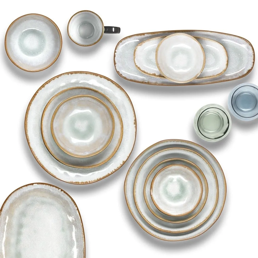 Shadow aqua coffret 6 assiettes dessert