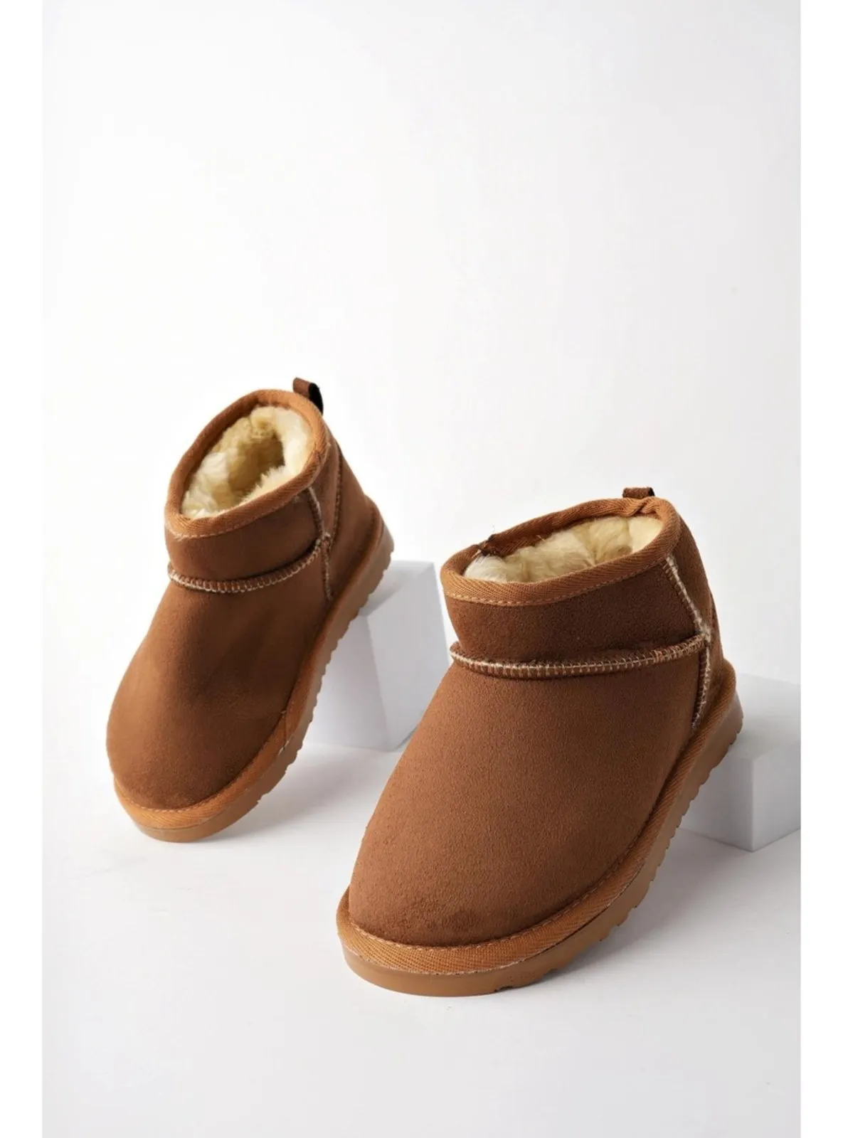 Tan - Kids Booties