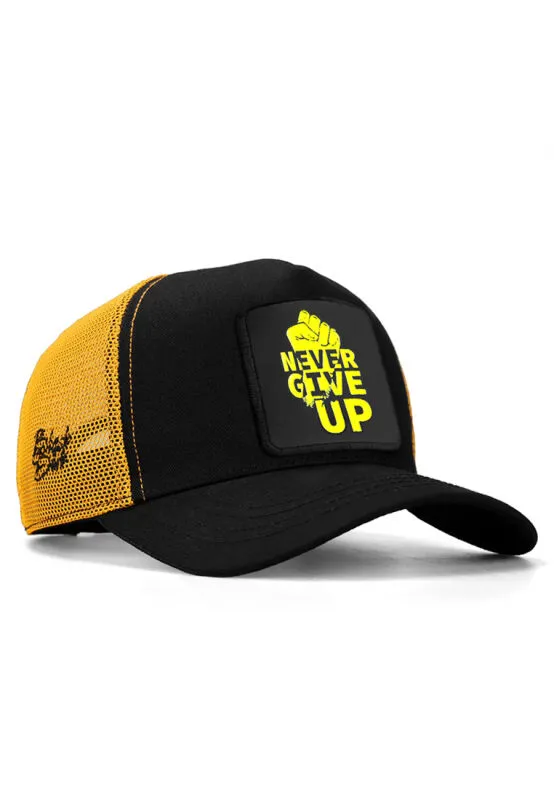 Unisex Noir-Jaune Casquette - Trucker Classic Cap