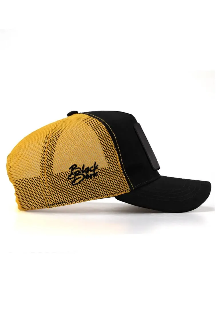 Unisex Noir-Jaune Casquette - Trucker Classic Cap