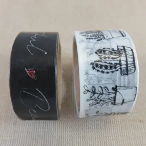 Washi tape papier autocollant - masking tape longueur 3 mètres